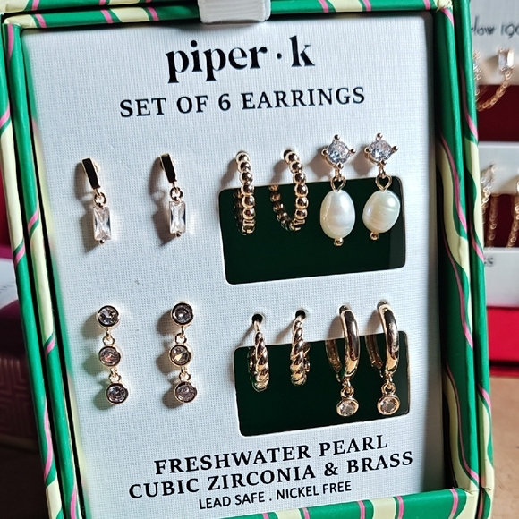 Piper Gold and Silver Earring Collection - Picture 3 of 4